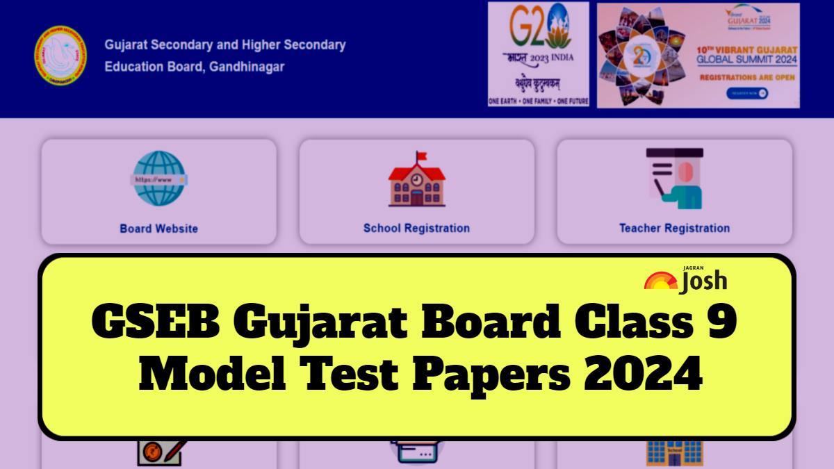 GSEB Gujarat Board Class 9 Model Test Paper 2024: Download FREE PDF