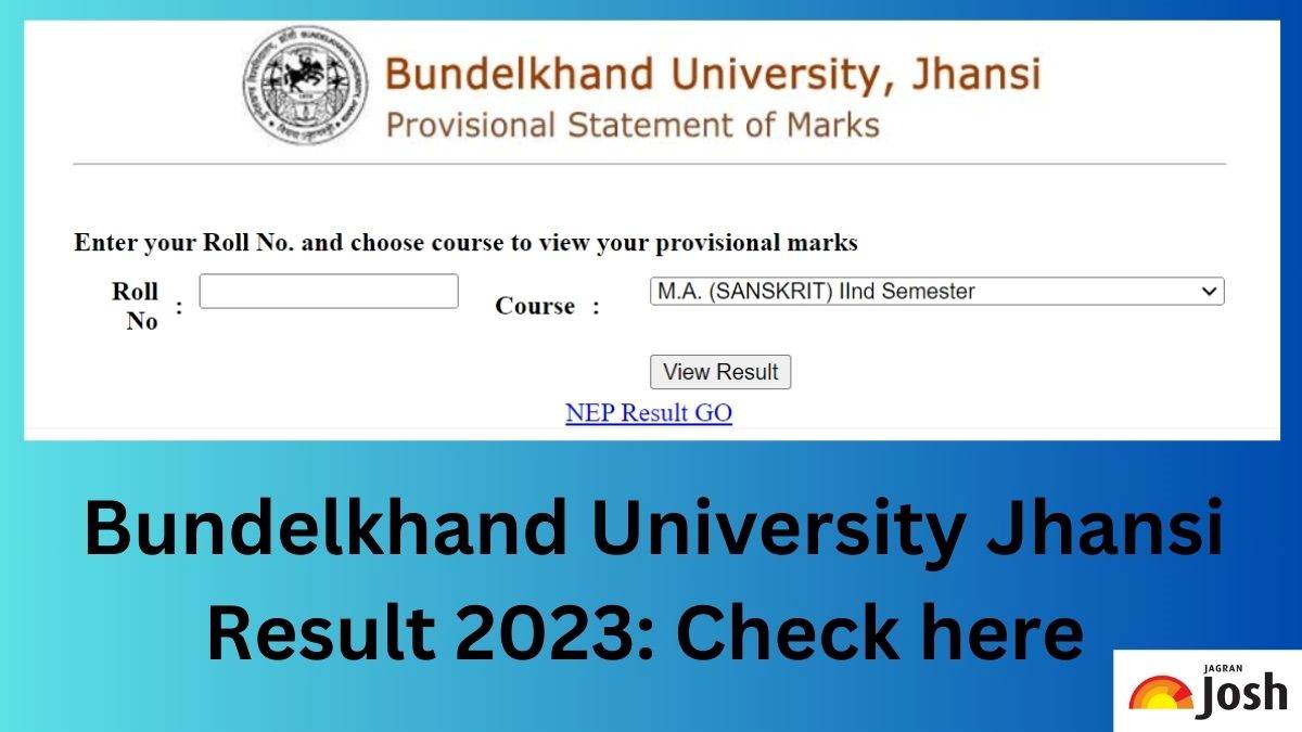 Get the Direct link to download BU Jhansi Result 2023 PDF here.