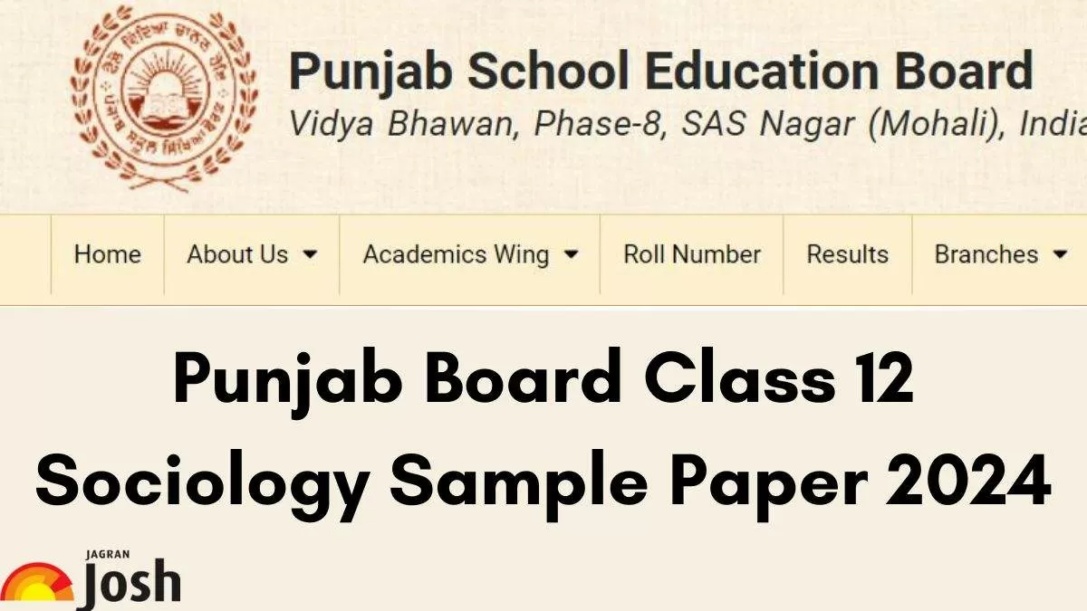 Get direct link to download the Class 12 Sociology  sample paper PDF for Punjab Board