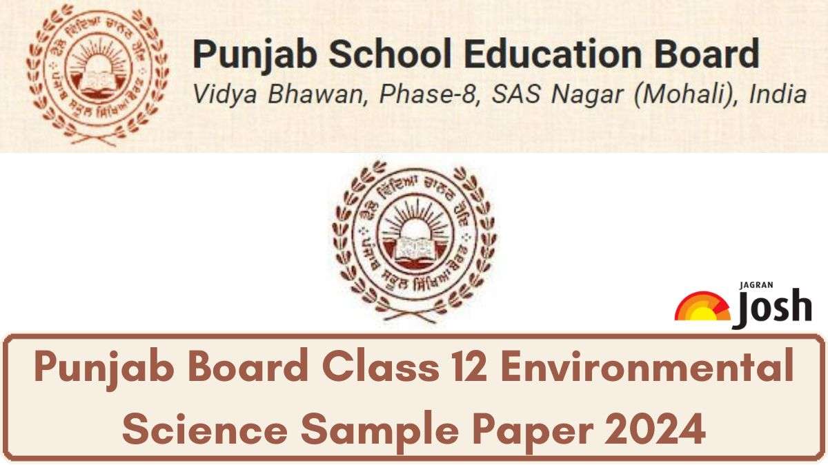 Punjab Board 12th Environmental Science Model Test Paper 2024 Download