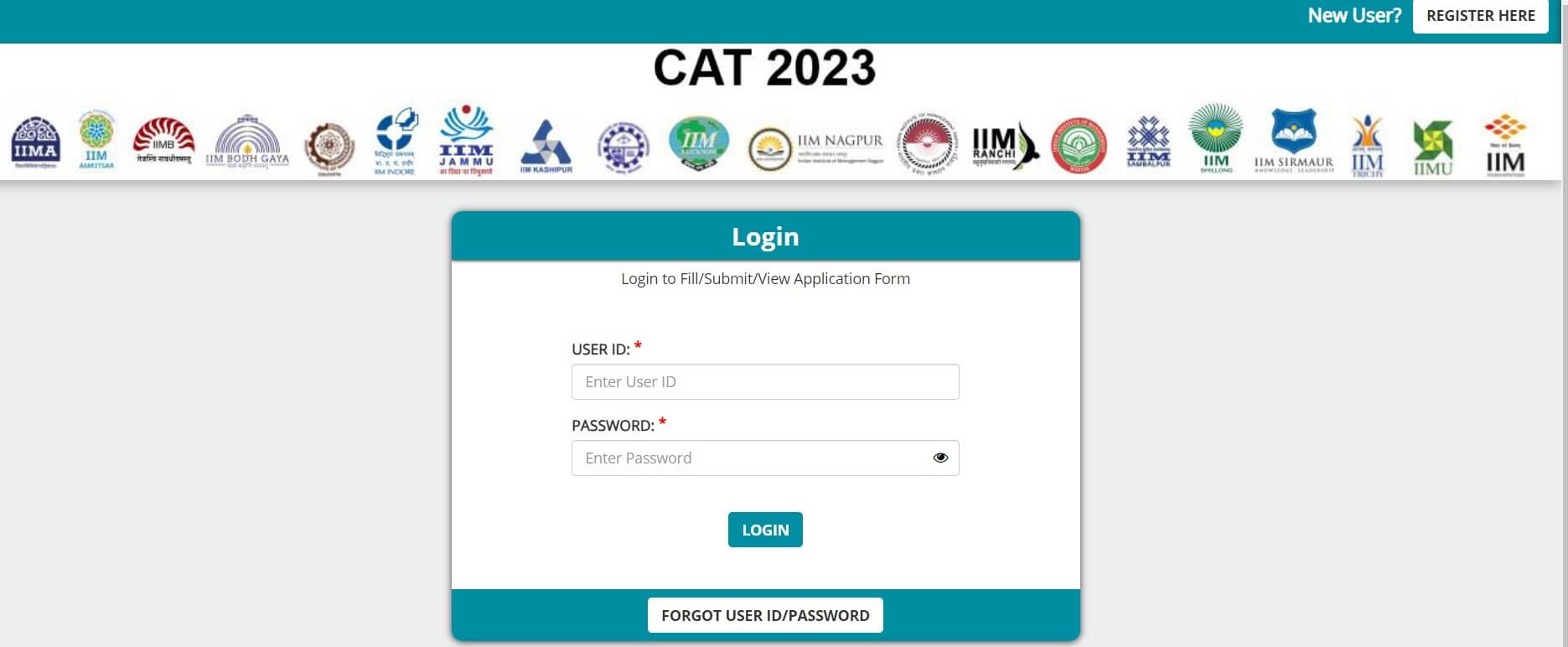 Here is the CAT exam 2023 admit card login page