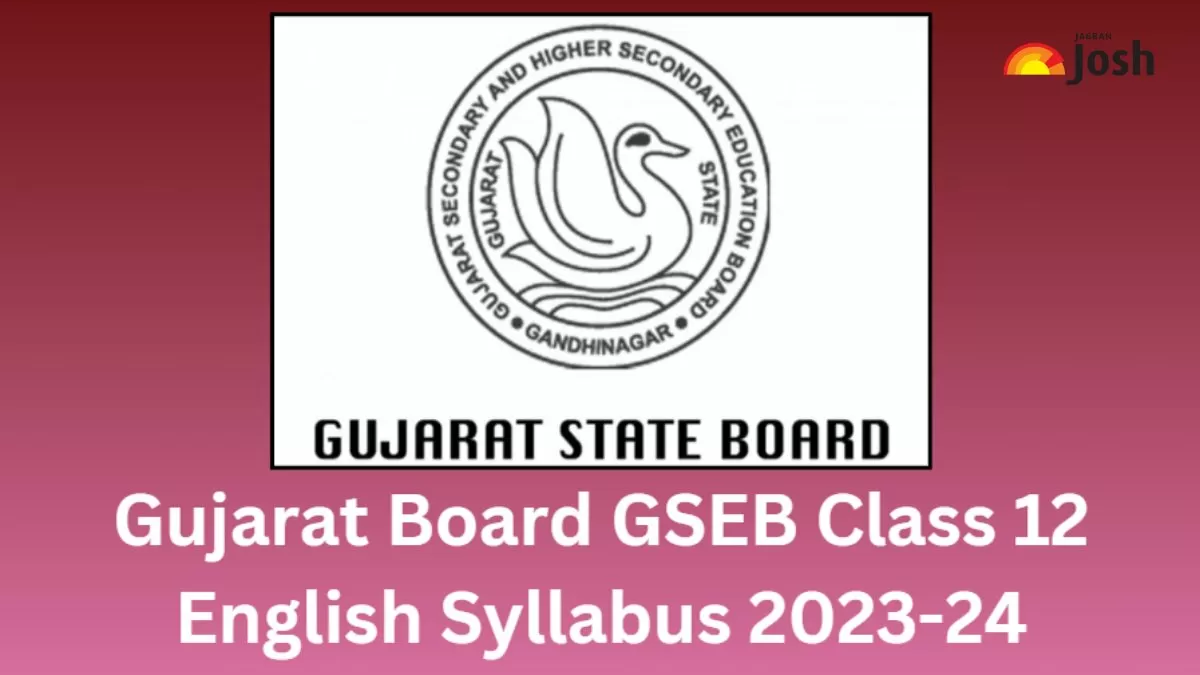 Get here GSEB HSC Class 12 English Syllabus pdf to download