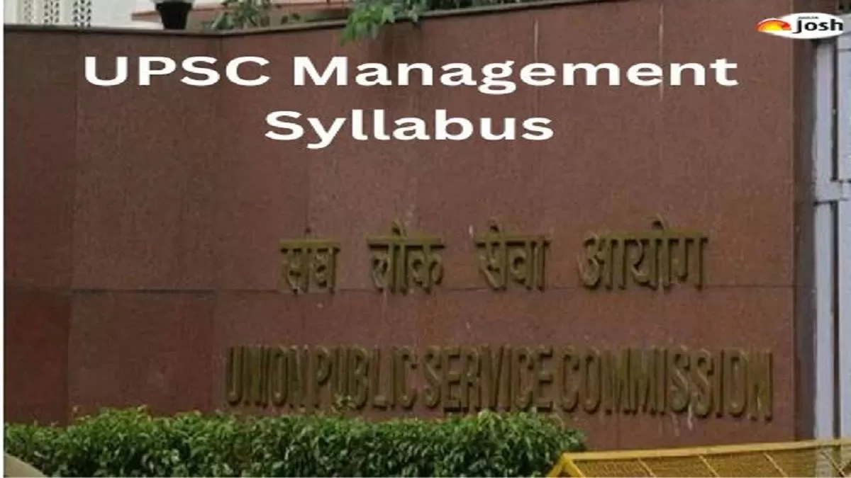 UPSC Management Optional Syllabus
