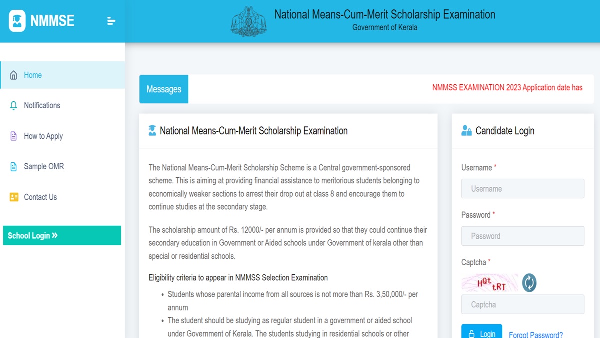 Kerala NMMS 2023 Registration Close Today, Check Eligibility Criteria Here - Vimarsana News
