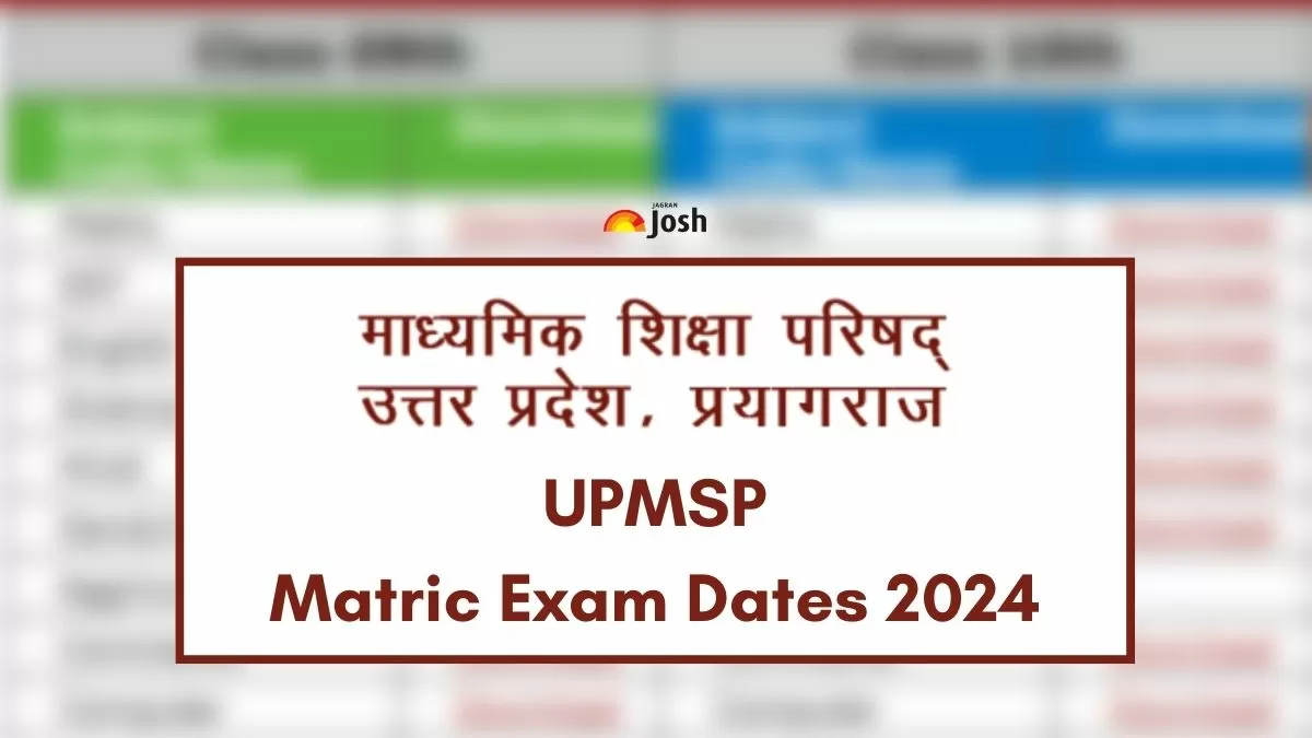 UP Board Exam Date 2024 Class 10: Download UPMSP Matric Exam Schedule PDF 