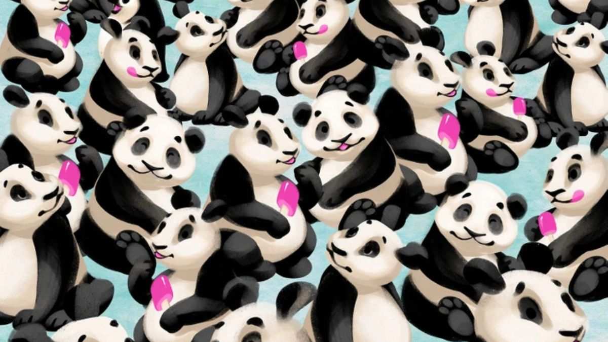Optical Illusion to Test Your IQ: Can You Spot a Penguin Hidden Among the Pandas in Picture within 7 Secs?