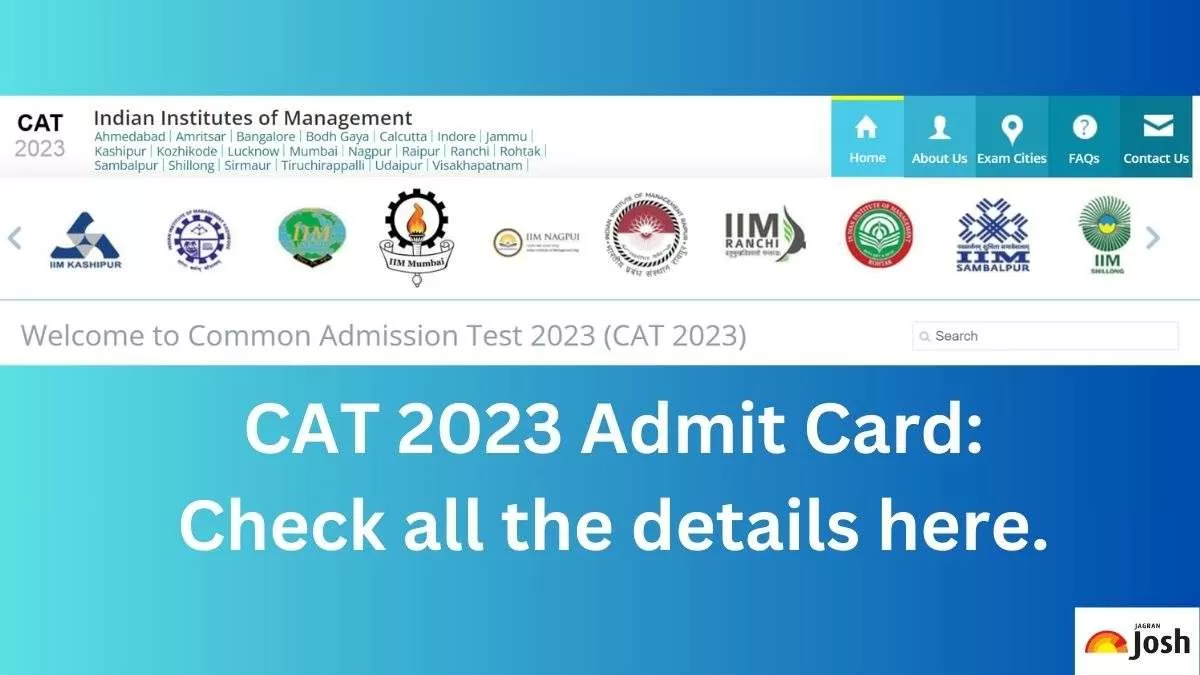 CAT Admit Card 2023 Release Today, Download IIM CAT Hall Ticket At ...