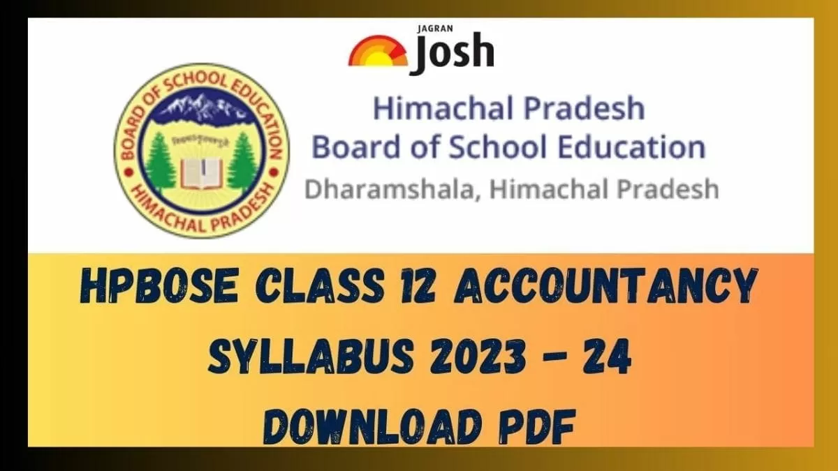 Get here HPBOSE Class 12 Accountancy Syllabus pdf to download