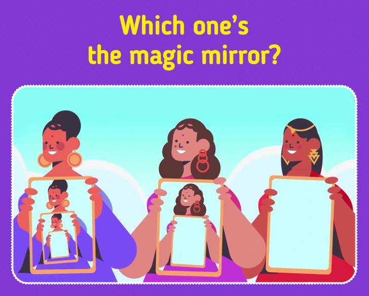 which mirror is magical in the picture.