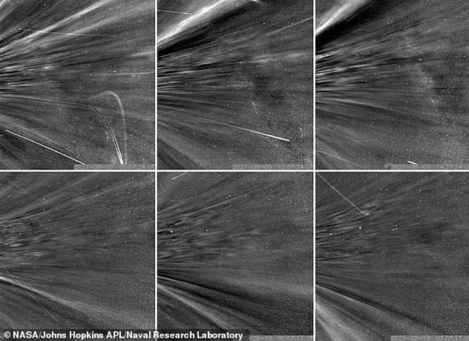 On its eighth attempt in April 2021, NASA's Parker Solar Probe flew through the corona, passing by structures called coronal streamers.