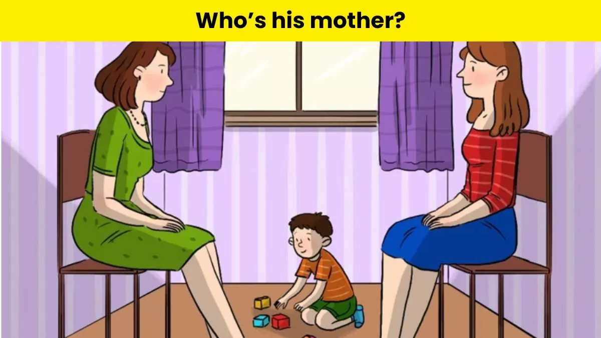 Can you spot his mother?