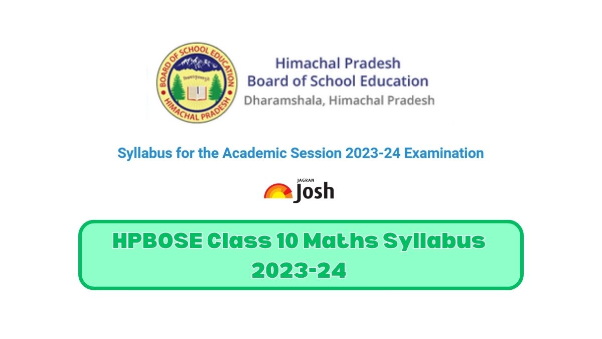 Download HP Board 10th Maths Syllabus 2024 PDF