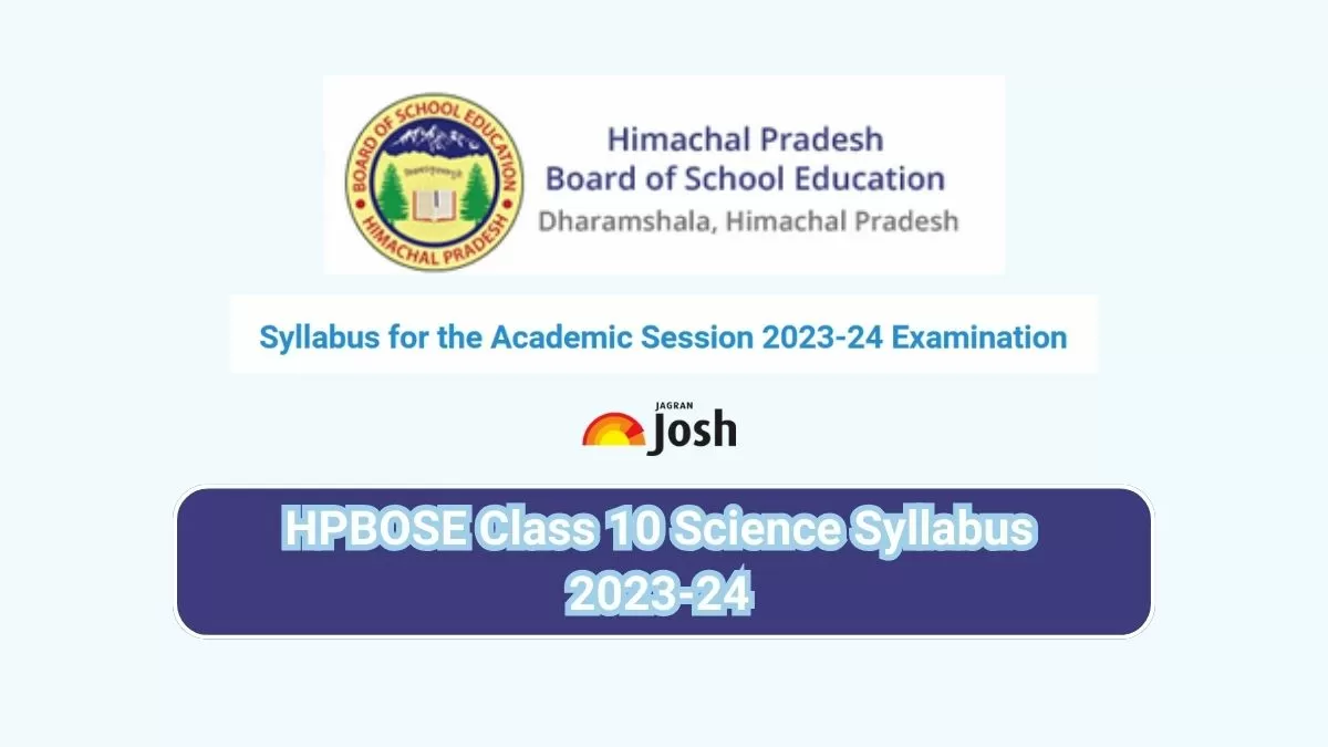 Get here HPBOSE Class 10 Science Syllabus pdf to download