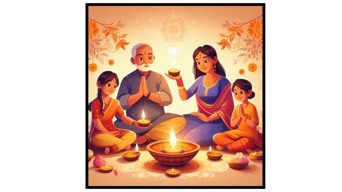 Diwali drawing
