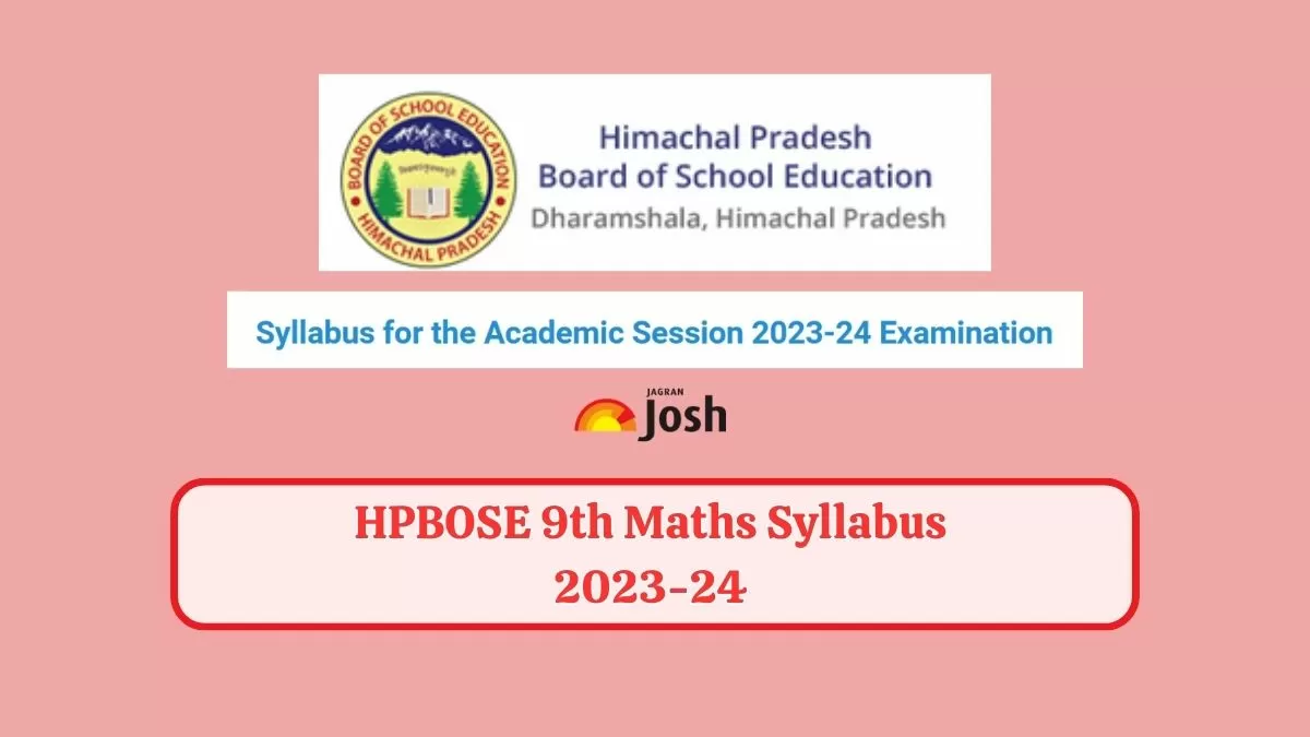 Get here HPBOSE Class 9 Maths Syllabus pdf to download
