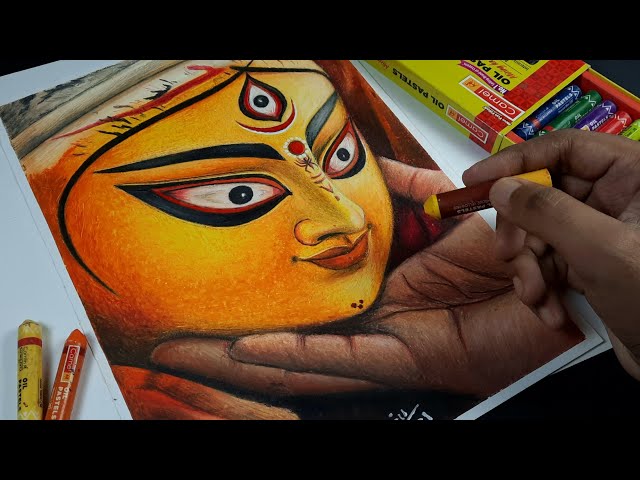 God Durga Maa Sketch Drawing by Vishal Singh | Saatchi Art-saigonsouth.com.vn