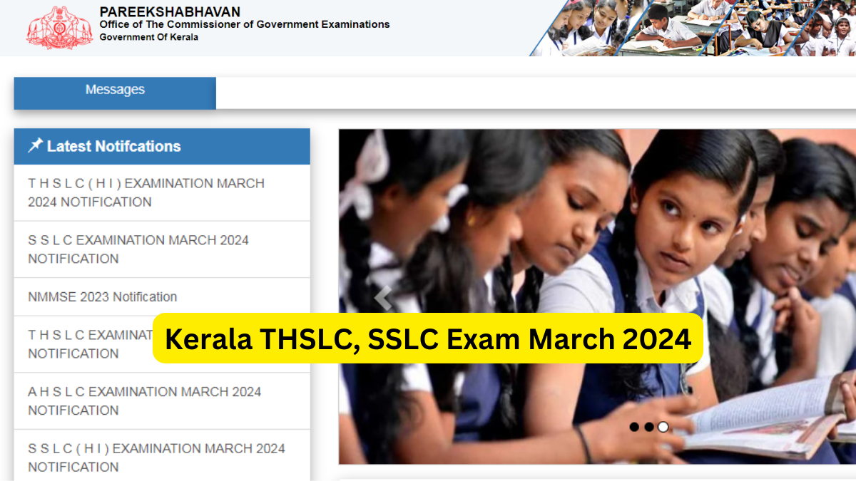 Kerala THSLC, SSLC March 2024 Dates Released, Check Details Here