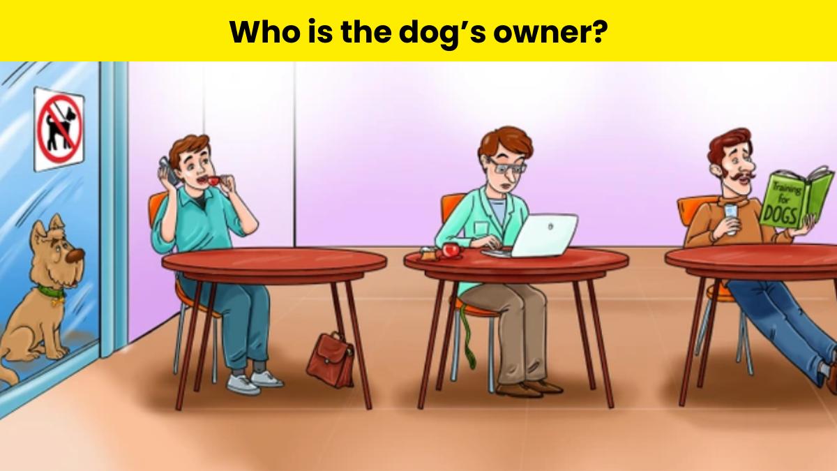 Only the smartest can spot the dog’s owner in 5 seconds. 