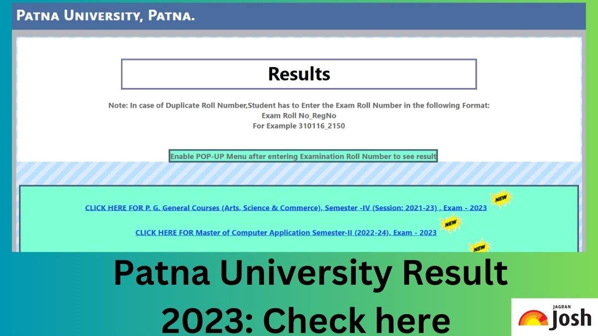 Patna University Result 2023 OUT On Pup.ac.in, Download UG And PG ...