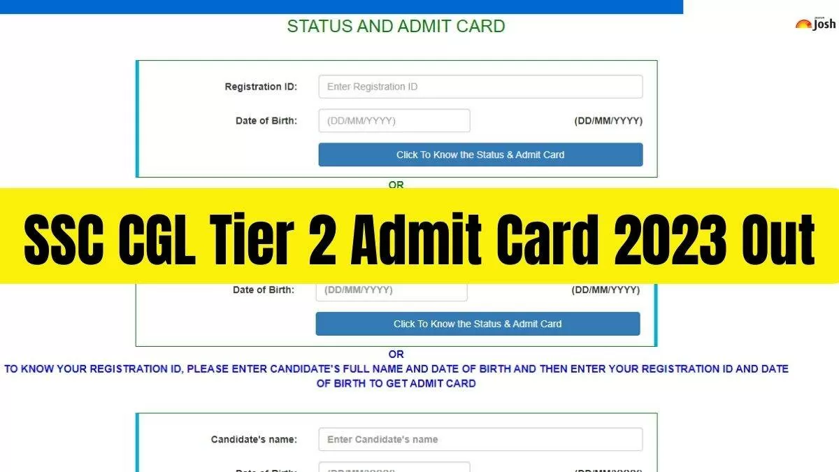 SSC CGL Tier 2 Admit Card 2023 Released At Ssc.nic.in, Download Link Here