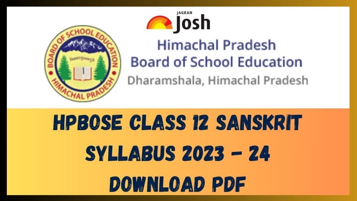 Get here HPBOSE Class 12 Sanskrit Syllabus pdf to download