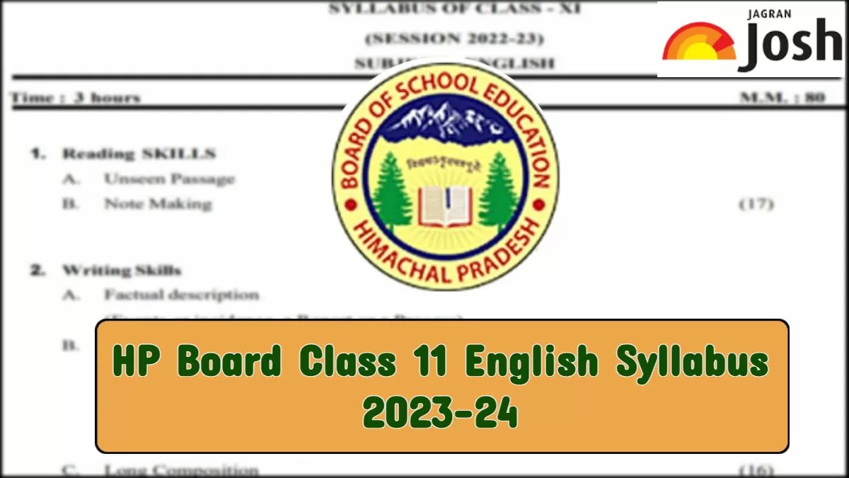 Download HPBOSE Class 11 English Syllabus PDF Here