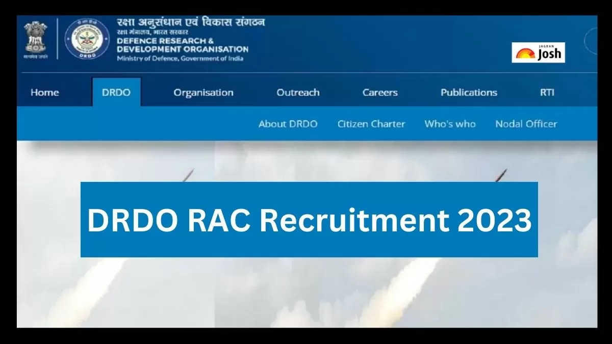DRDO RAC भर्ती 2023 के बारे में सभी डिटेल यहां देख सकते हैं