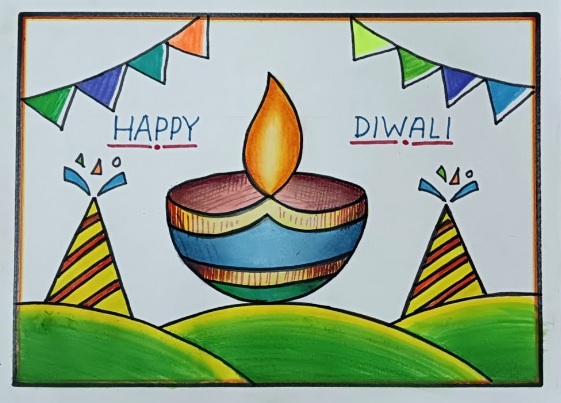 Diwali celebration drawing | Diwali drawing, Scene drawing, Mandala design  art-saigonsouth.com.vn