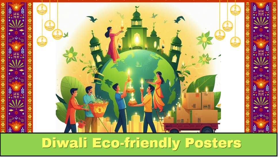 eco friendly diwali posters