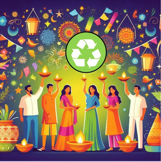 Happy Diwali creative flyer for Diwali festival. Vector illustration.::  tasmeemME.com