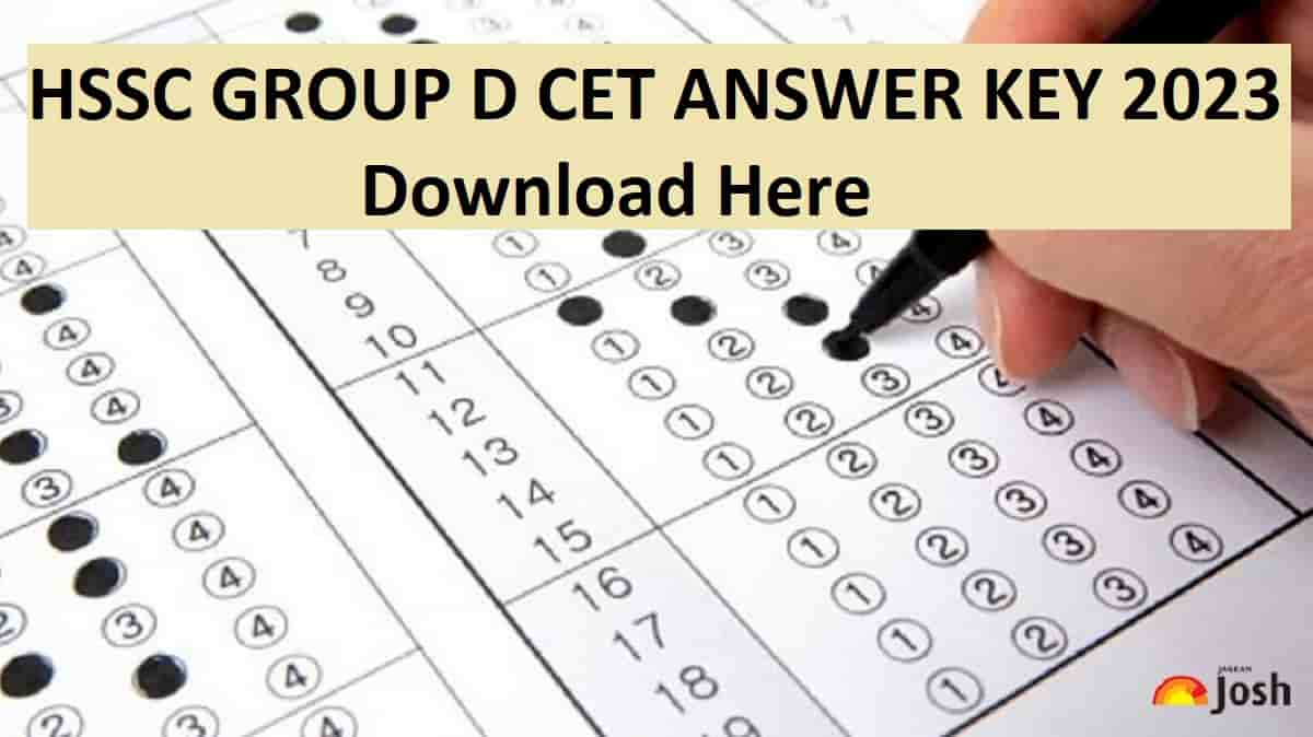 HSSC CET Group D Answer Key 2023: Check Direct Download Link