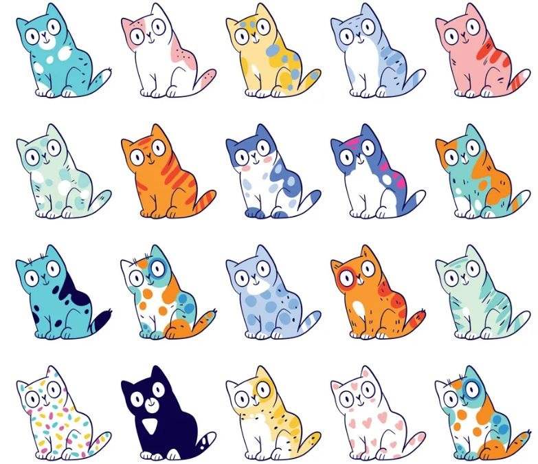 find two identical cats