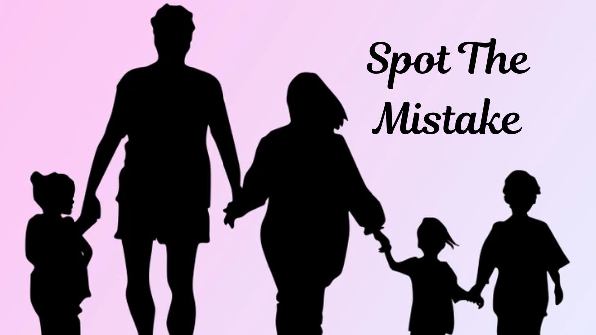 Brain Teaser to Test Your IQ: Can You Spot the Mistake Inside the Family Picture in 11 seconds?