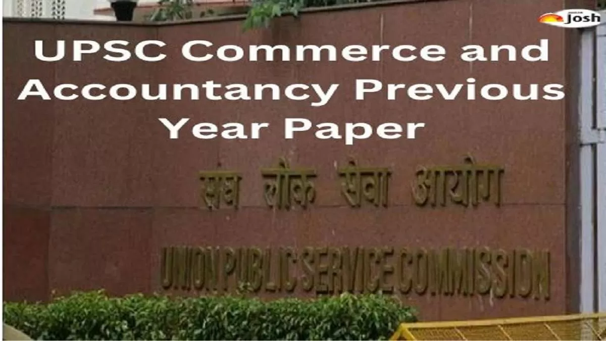 UPSC Commerce and Accountancy Question Paper PDF