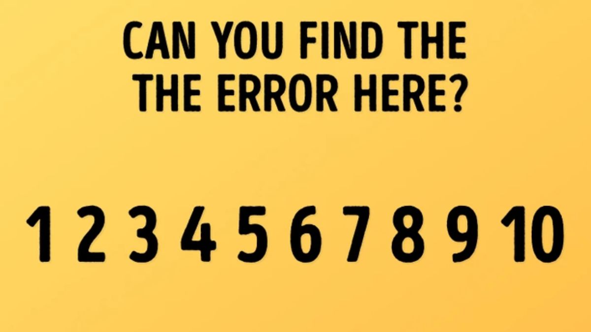 Brain Teaser To Test Your IQ: Can You Spot The Error In The Picture ...