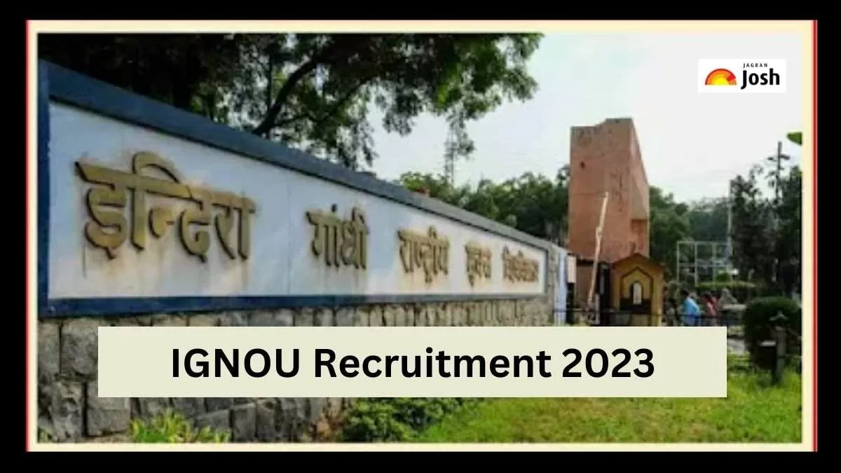 IGNOU Recruitment 2023 अधिसूचना पीडीएफ लिंक यहां से प्राप्त कर सकते हैं