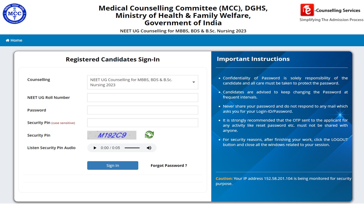 NEET BDS, BSc Nursing Counselling 2023 Stray Vacancy Round Choice ...