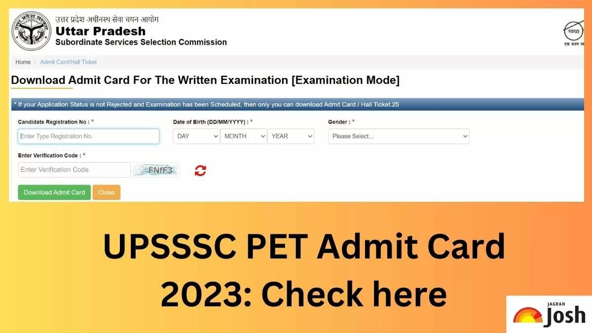 Check all the details of UPSSSC PET 2023 Admit Card here.