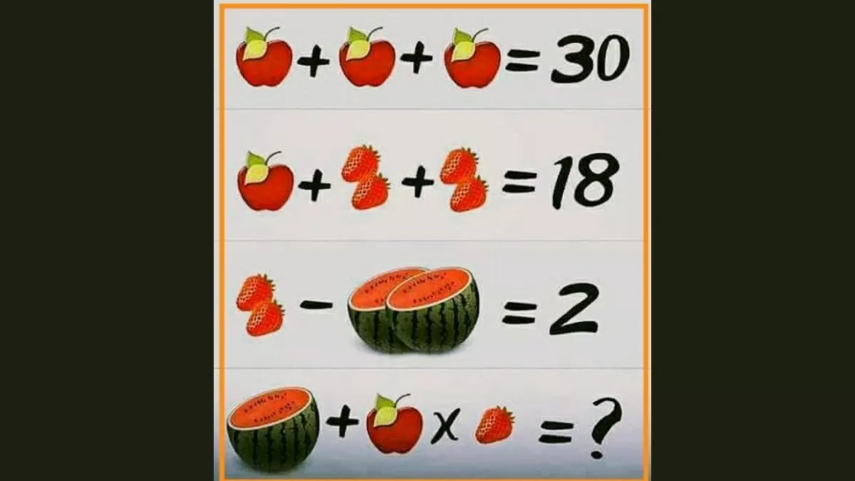 Find the Value of Fruits