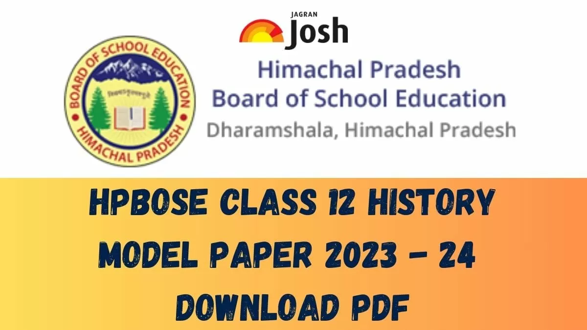 Get direct link to download Class 12 History Model paper for HP Board