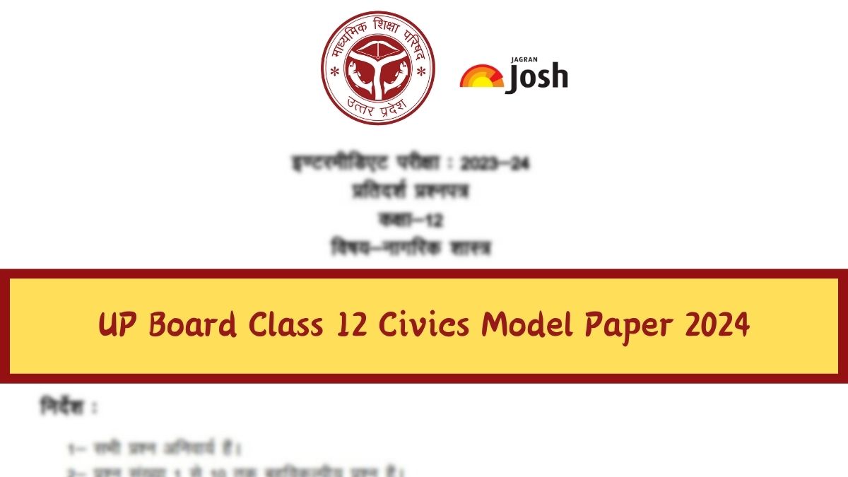 UP Board 12th Civics Model Paper 2024: Download Class 12 Civics Sample ...