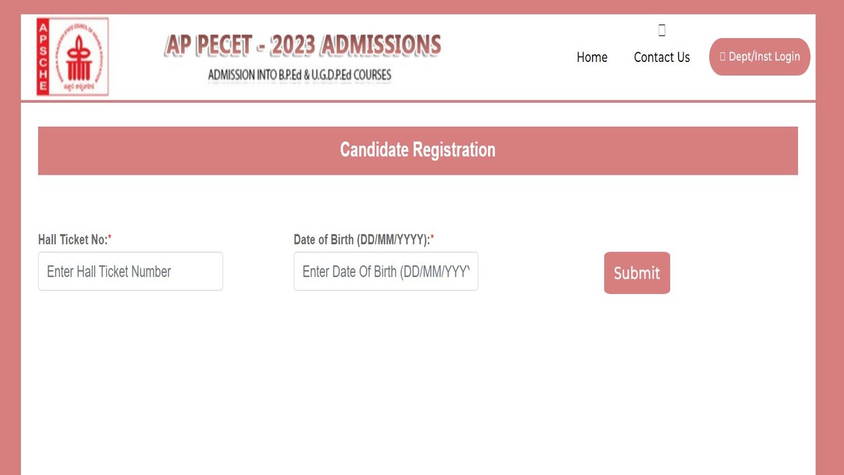 AP PECET 2023 Round 2 Counselling Registration