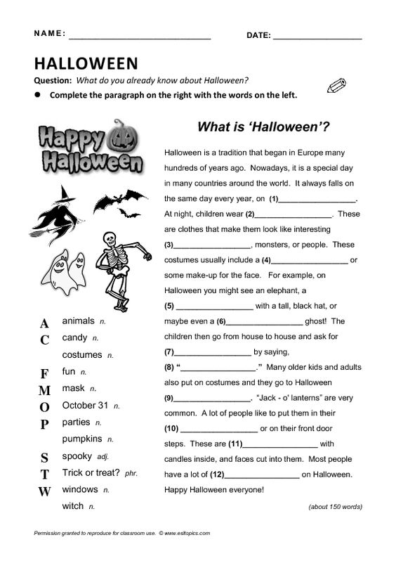Halloween Word Search Game