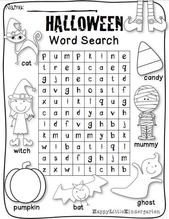 Happy Halloween Word Puzzle