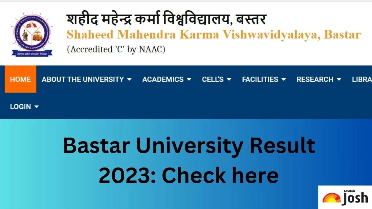 Bastar University Result OUT at smkvbastar.ac.in: Download SMKV UG, PG ...