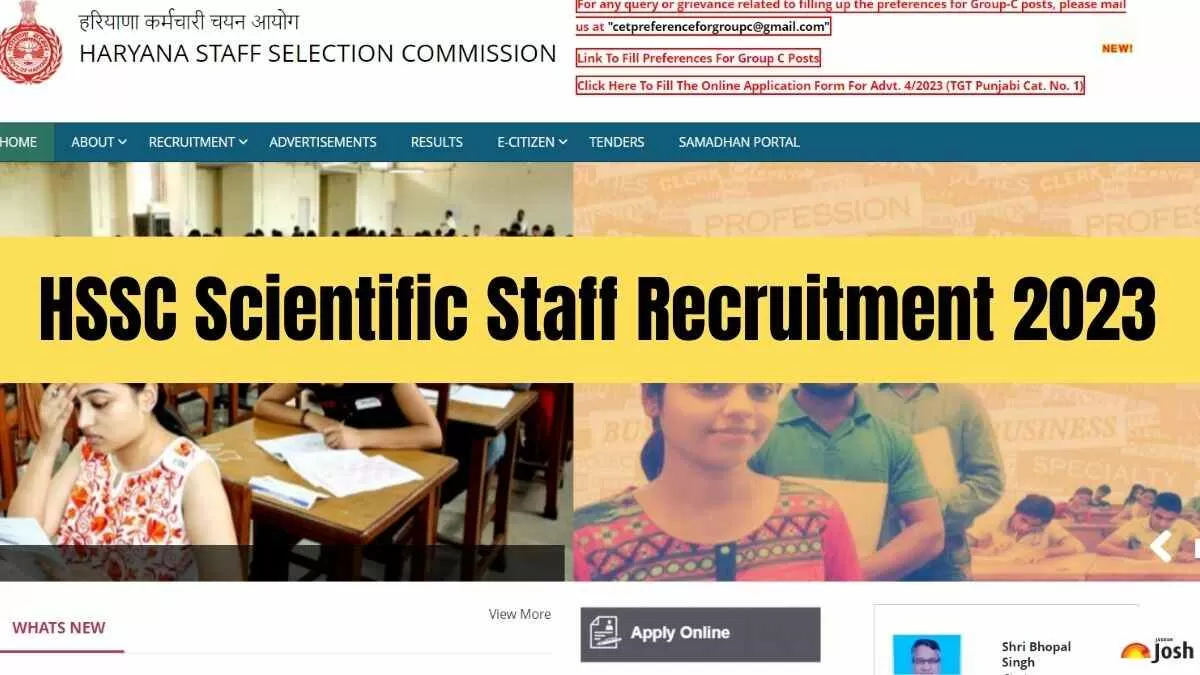 Get all the latest details for HSSC Recruitment 2023 here.
