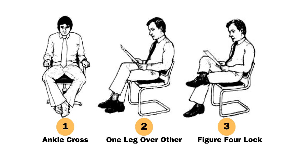 leg crossing body language personality test