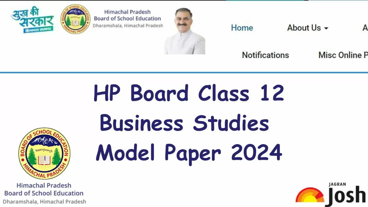 Get direct link to download Class 12 Business Studies Model paper for HP Board