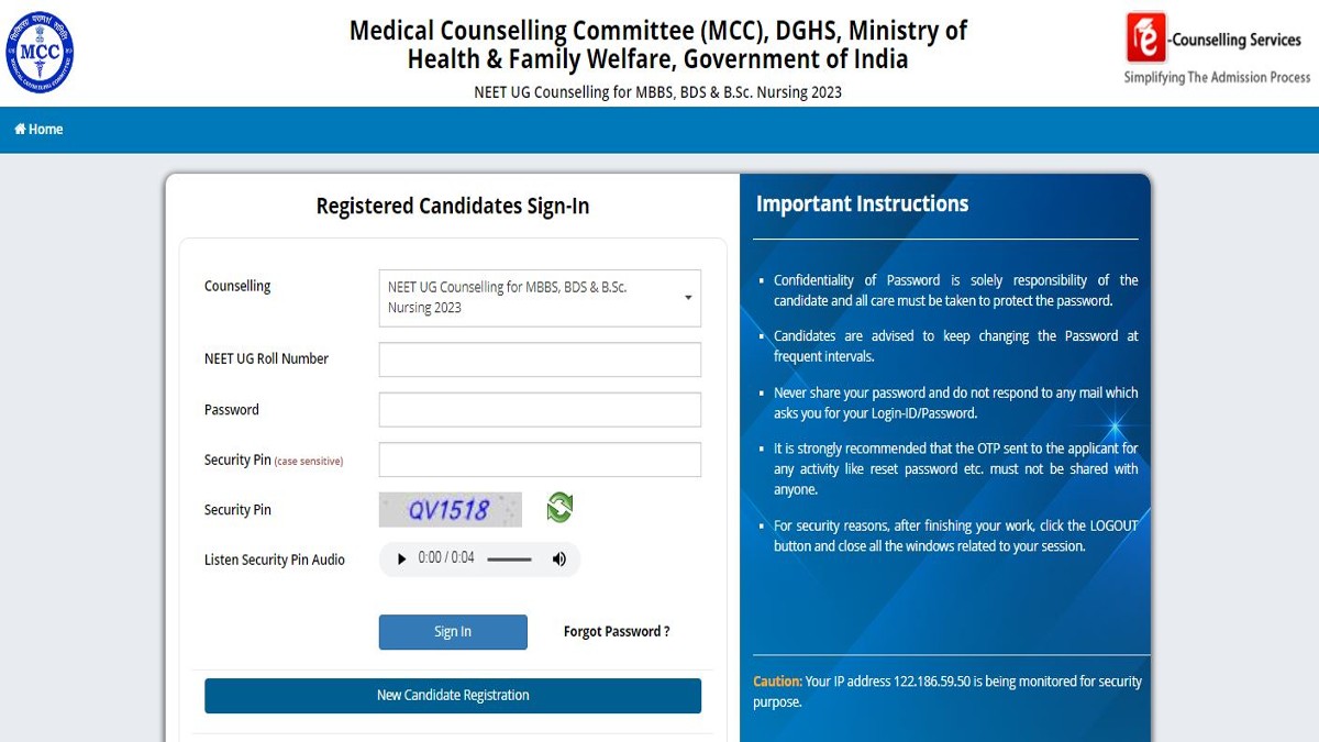 NEET UG Special Stray Counselling 2023 Registrations Underway, Check ...