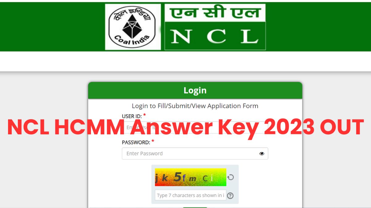 NCL HCMM Answer Key 2023 OUT: नॉर्दन कोल् फील्ड की उत्तर कुंजी जारी,  यहाँ से डाउनलोड करें एचसीएमएम की रिस्पांस शीट